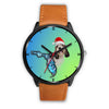Petit Basset Griffon Vendéen On Christmas Florida Wrist Watch
