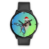 Petit Basset Griffon Vendéen On Christmas Florida Wrist Watch
