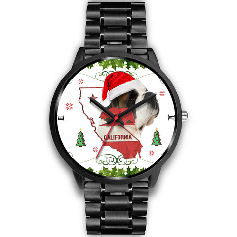 Saint Bernard Dog California Christmas Special Wrist Watch