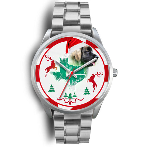 Leonberger Dog Texas Christmas Special Wrist Watch