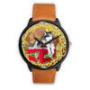 Alaskan Malamute Dog New York Christmas Special Wrist Watch