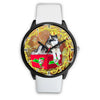 Alaskan Malamute Dog New York Christmas Special Wrist Watch