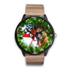 Belgian Malinois Dog New York Christmas Special Wrist Watch