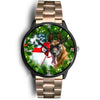 Belgian Malinois Dog New York Christmas Special Wrist Watch