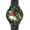 Belgian Malinois Dog New York Christmas Special Wrist Watch