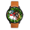 Belgian Malinois Dog New York Christmas Special Wrist Watch