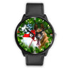 Belgian Malinois Dog New York Christmas Special Wrist Watch