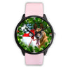 Belgian Malinois Dog New York Christmas Special Wrist Watch