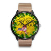 Cute Bichon Fries Dog Art New York Christmas Special Wrist Watch