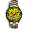 Cute Bichon Fries Dog Art New York Christmas Special Wrist Watch