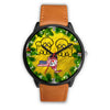 Cute Bichon Fries Dog Art New York Christmas Special Wrist Watch