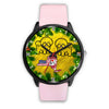 Cute Bichon Fries Dog Art New York Christmas Special Wrist Watch