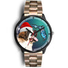 St. Bernard On Christmas Florida Wrist Watch