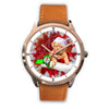Bordeaux Mastiff Dog New York Christmas Special Wrist Watch