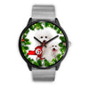 Lovely Bichon Fries Dog New York Christmas Special Wrist Watch