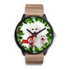Lovely Bichon Fries Dog New York Christmas Special Wrist Watch