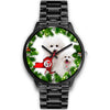 Lovely Bichon Fries Dog New York Christmas Special Wrist Watch