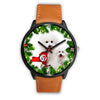 Lovely Bichon Fries Dog New York Christmas Special Wrist Watch