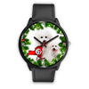 Lovely Bichon Fries Dog New York Christmas Special Wrist Watch