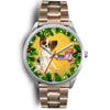 Cute Papillon Dog New York Christmas Special Wrist Watch