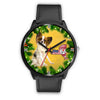 Lovely Papillon Dog New York Christmas Special Wrist Watch