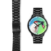 Samoyed Dog On Christmas Florida Black Wrist Watch