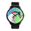 Samoyed Dog On Christmas Florida Black Wrist Watch