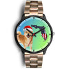 Shiba Inu Dog On Christmas Florida Black Wrist Watch