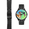 Shiba Inu Dog On Christmas Florida Black Wrist Watch