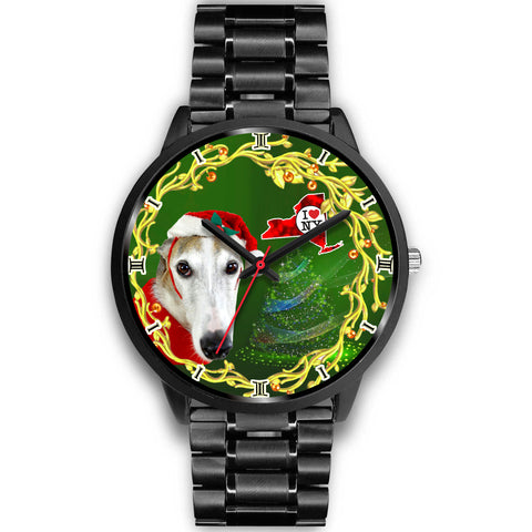 Italian Greyhound Dog New York Christmas Special Wrist Watch