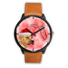 Staffordshire Bull Terrier On Christmas Florida Wrist Watch