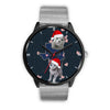 Russian Blue Cat Texas Christmas Special Wrist Watch