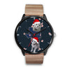 Russian Blue Cat Texas Christmas Special Wrist Watch