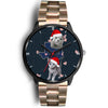 Russian Blue Cat Texas Christmas Special Wrist Watch