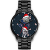 Russian Blue Cat Texas Christmas Special Wrist Watch