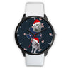 Russian Blue Cat Texas Christmas Special Wrist Watch