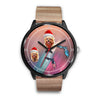 Yorkshire Terrier On Christmas Florida Wrist Watch