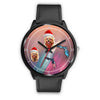 Yorkshire Terrier On Christmas Florida Wrist Watch