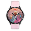 Yorkshire Terrier On Christmas Florida Wrist Watch