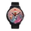 Yorkshire Terrier On Christmas Florida Wrist Watch