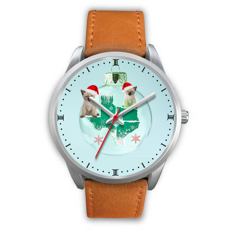 Siamese cat Texas Christmas Special Wrist Watch