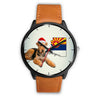 Airedale Terrier On Christmas Arizona Wrist Watch