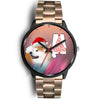 Akita Dog On Christmas Alabama Wrist Watch