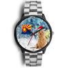 Australian Terrier On Christmas Arizona Wrist Watch