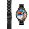 Australian Terrier On Christmas Arizona Wrist Watch