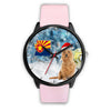 Australian Terrier On Christmas Arizona Wrist Watch