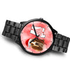 Basset Hound On Christmas Alabama Wrist Watch