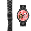 Basset Hound On Christmas Alabama Wrist Watch