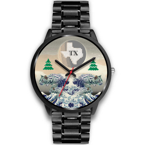 Bengal Cat Texas Christmas Special Wrist Watch