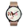 Beagle Dog On Christmas Alabama Wrist Watch